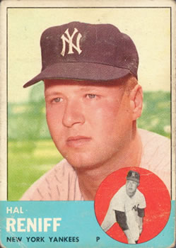 1963 Topps Baseball Cards      546     Hal Reniff